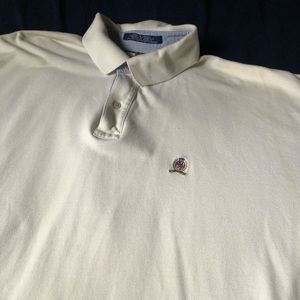 Cream Tommy Hilfiger Polo Shirt